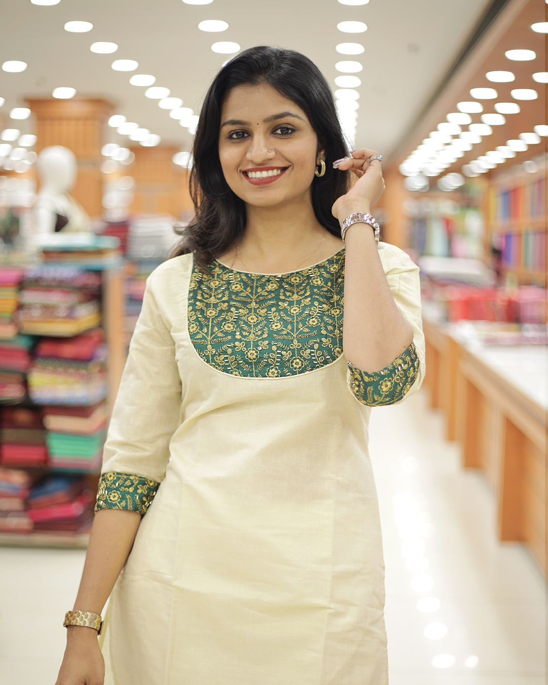 Women's vishu Special Kurthi- 1311
