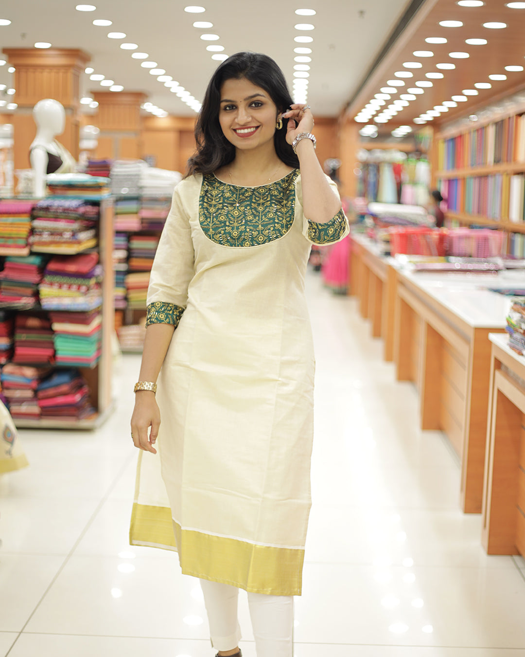 Women's vishu Special Kurthi- 1311