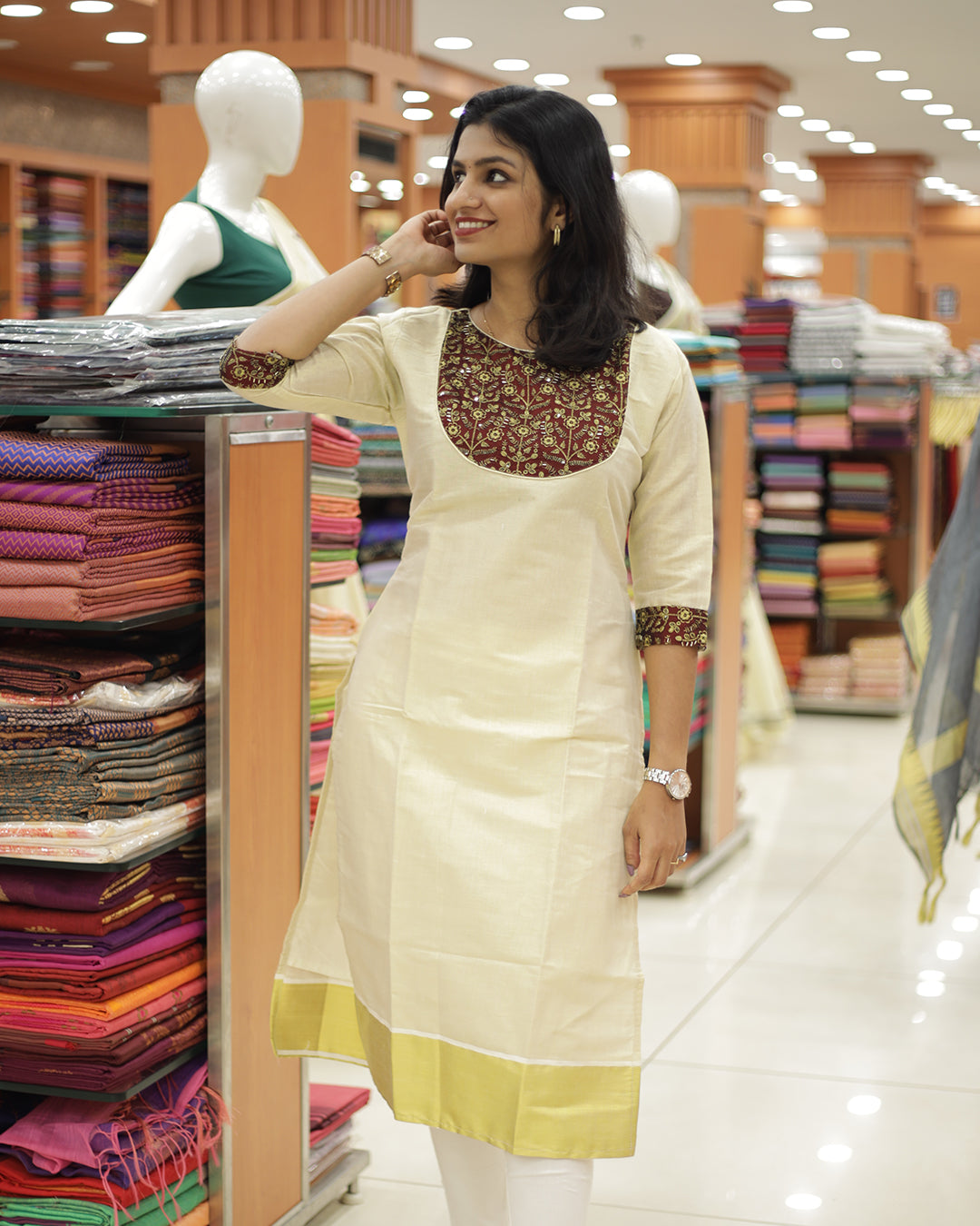 Women's vishu Special Kurthi- 1311