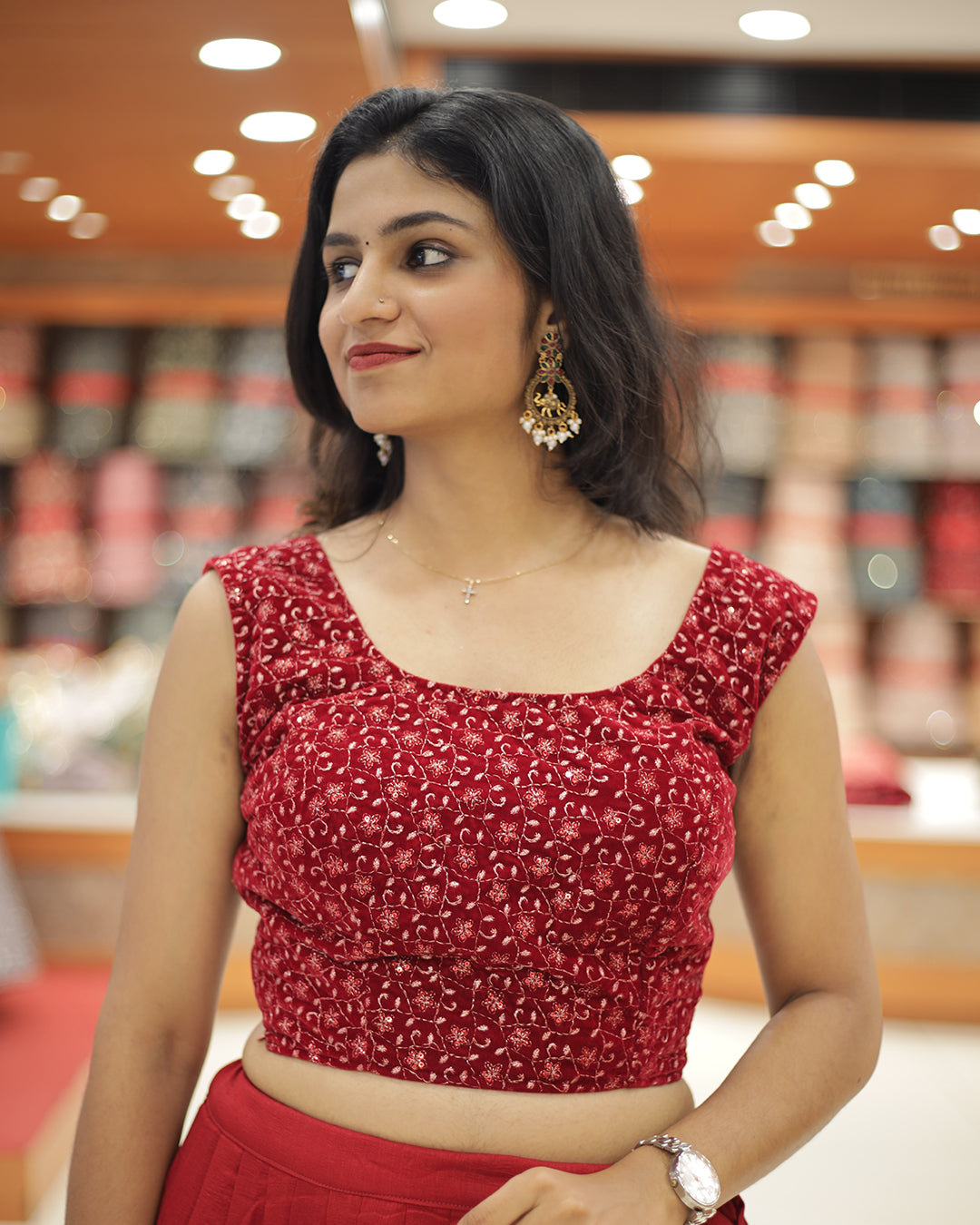 Women's Skirt and top Set -1320