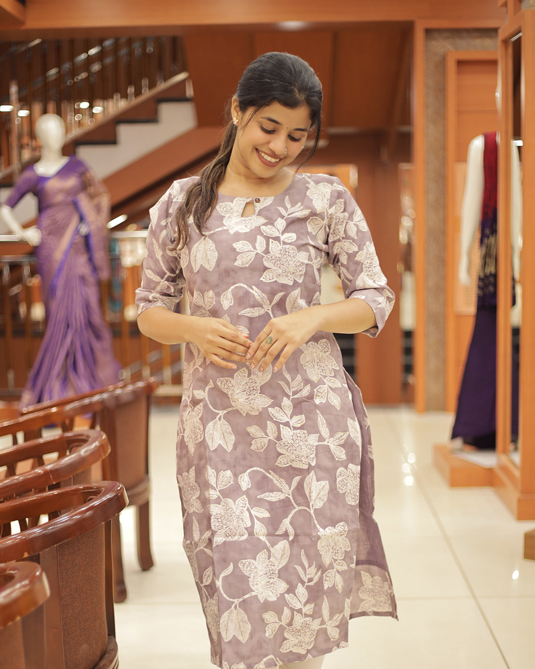 Women's Slitted Kurti -1344