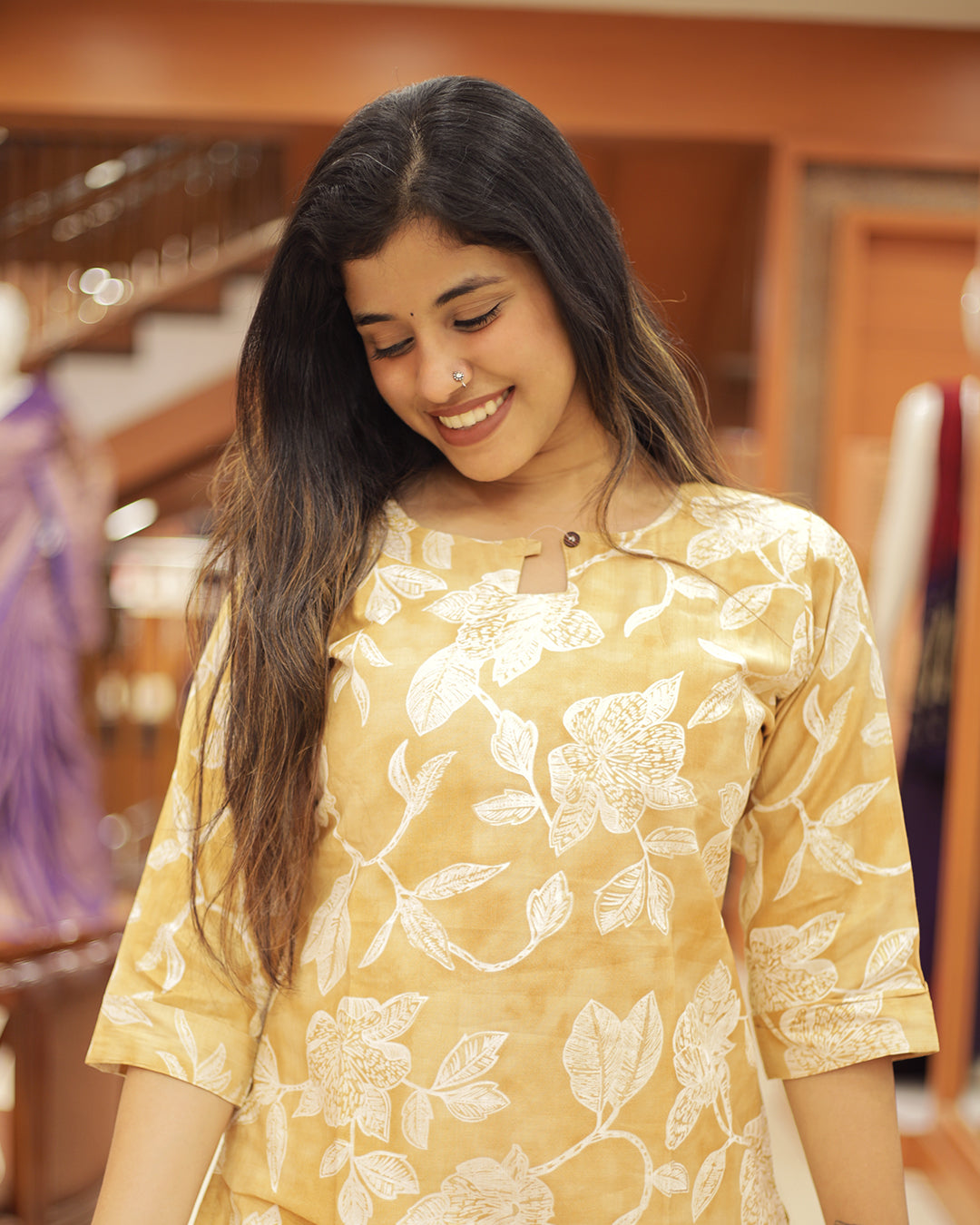 Women's Slitted Kurti -1344