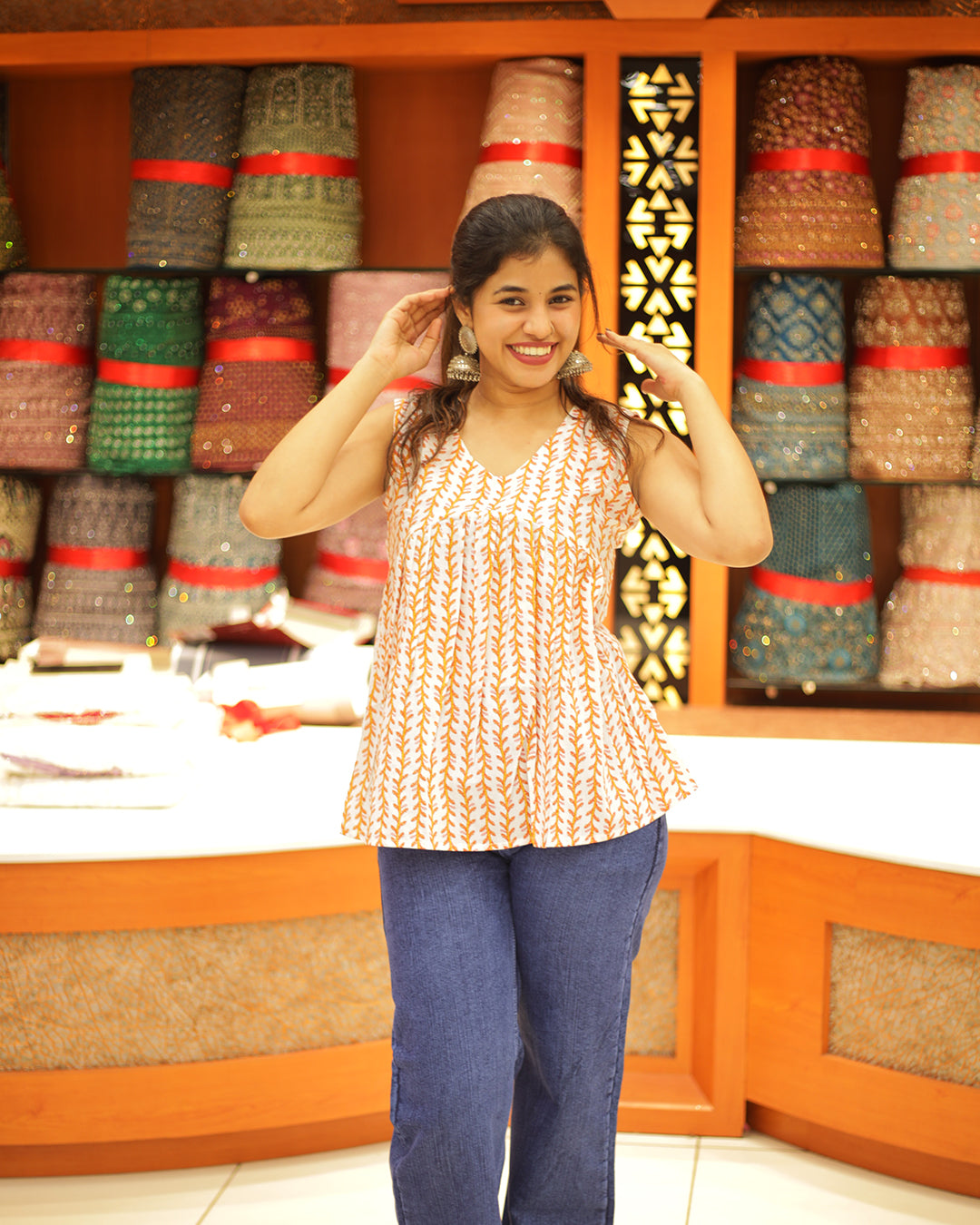 Women's Shot Kurthi- 1348