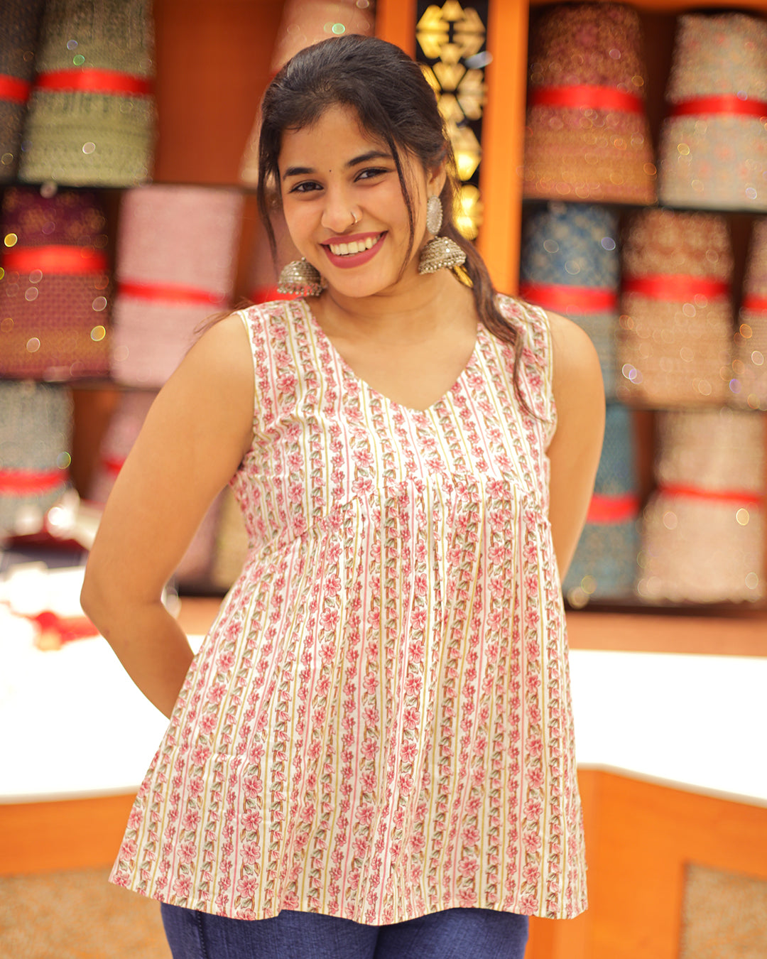 Women's Shot Kurthi- 1348