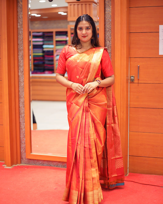 Brocade Tissue Silk Sarees - 1370