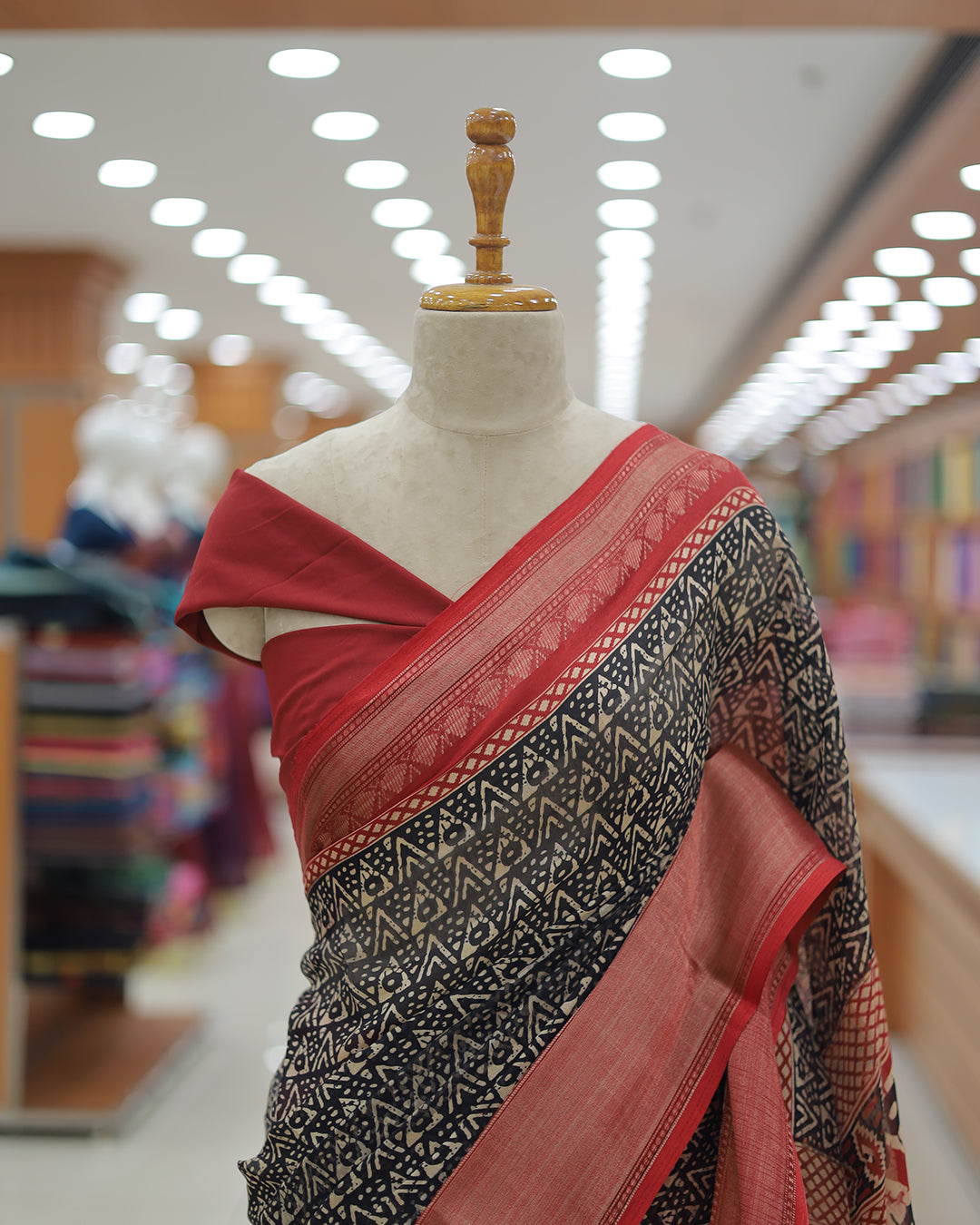 Ajrak Printed Sarees - 1373