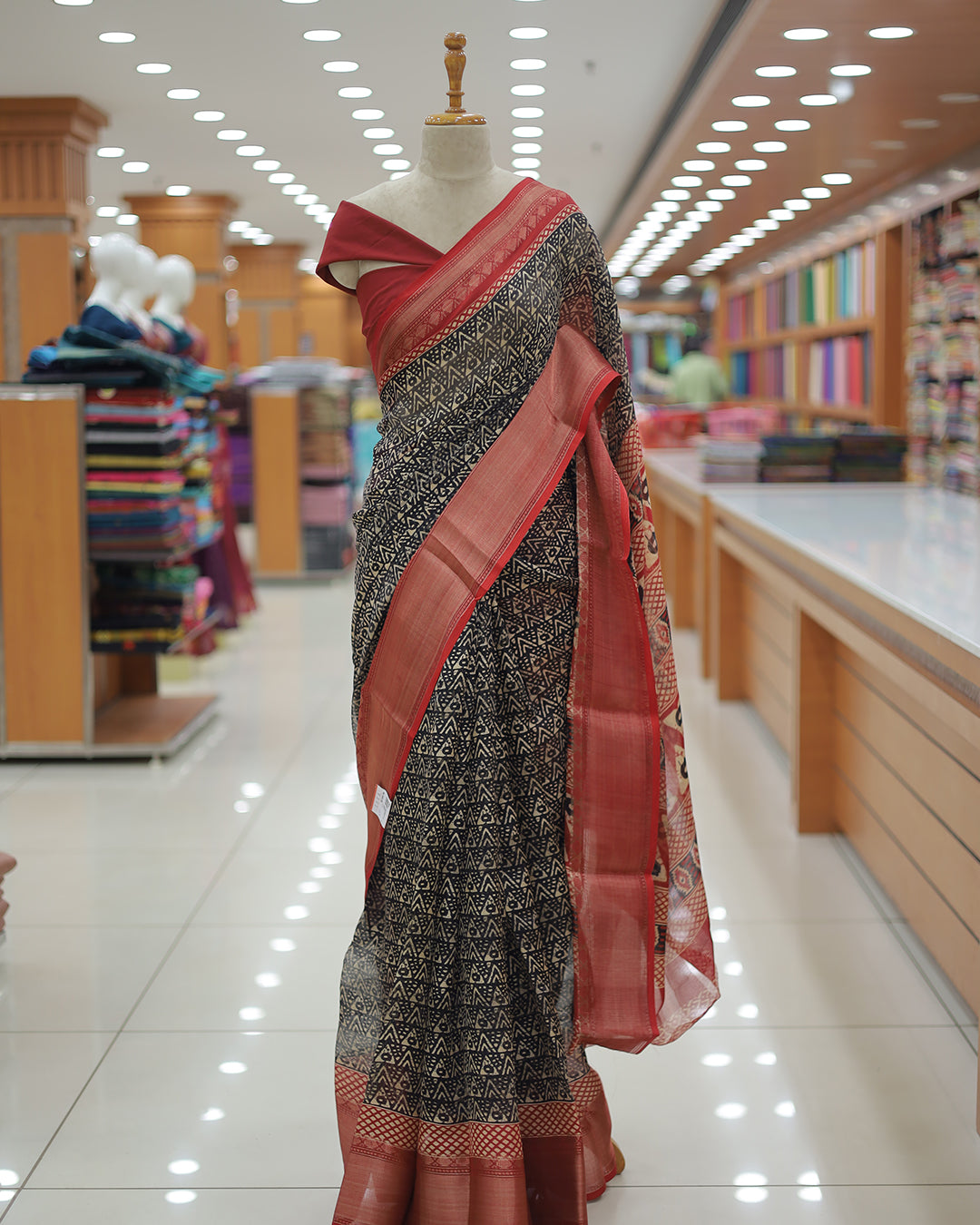 Ajrak Printed Sarees - 1373