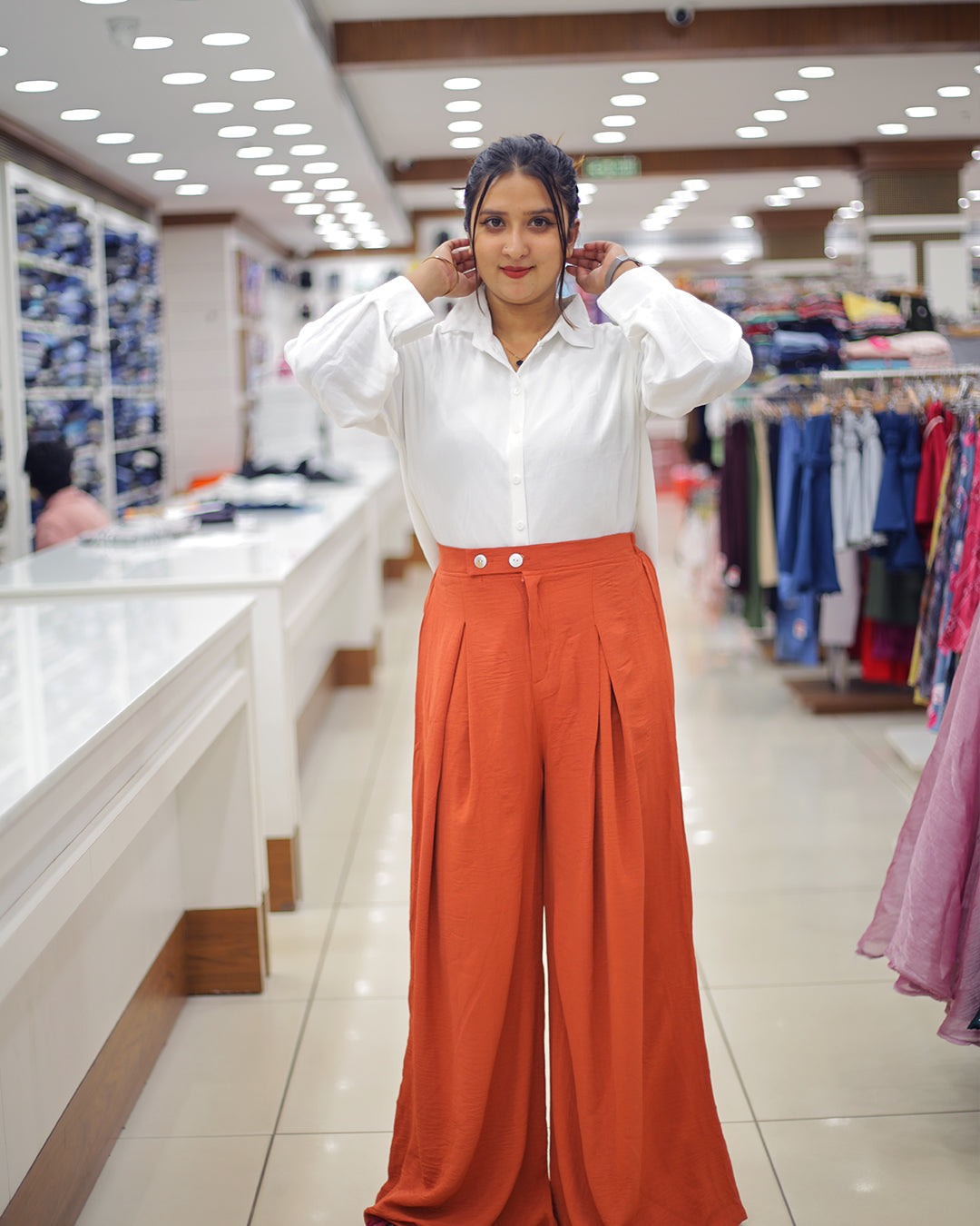 Women's Shirt and Palazzo Set -1374