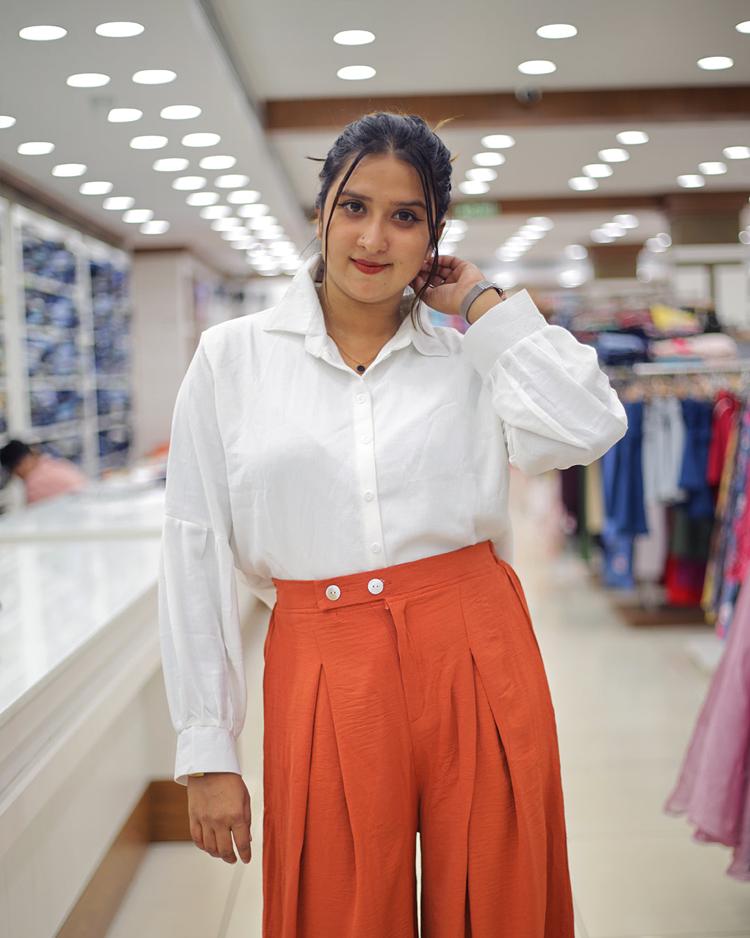 Women's Shirt and Palazzo Set -1374