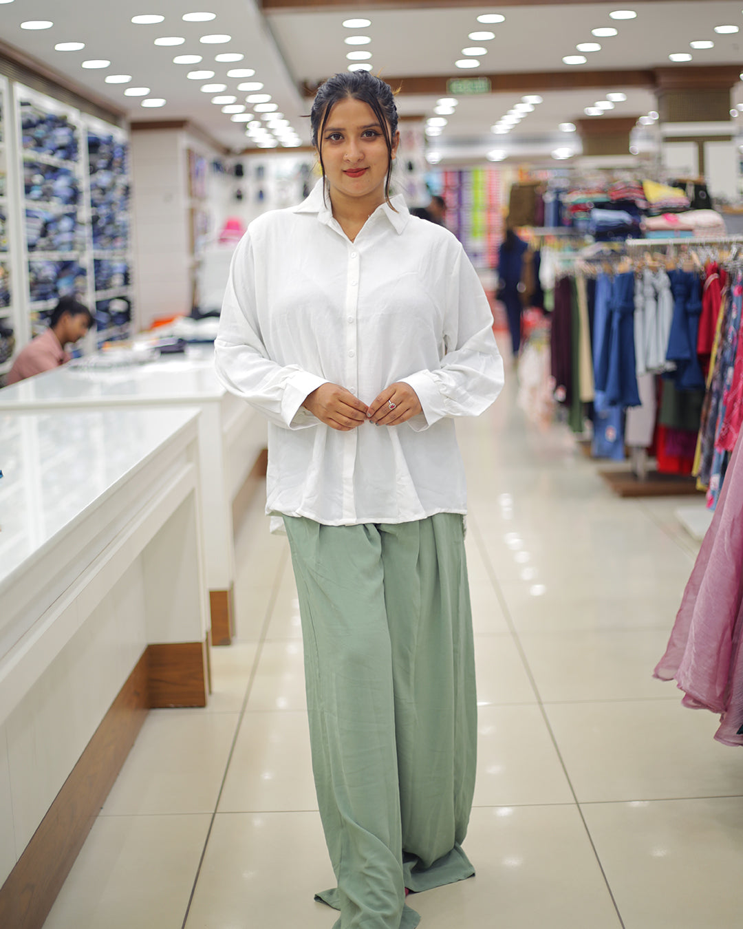 Women's Shirt and Palazzo Set -1374