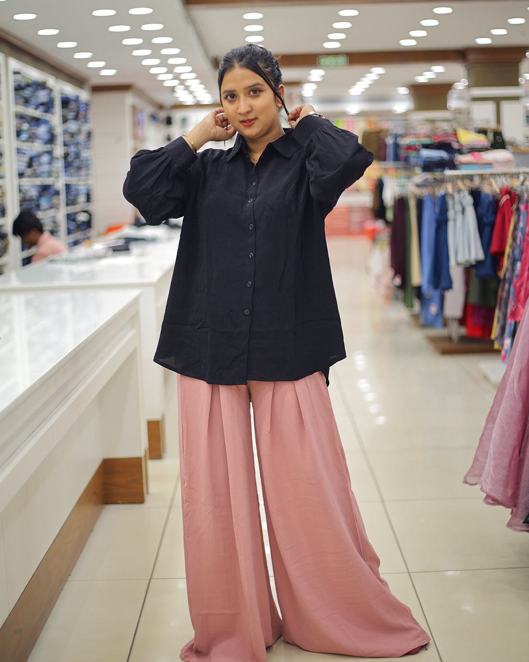 Women's Shirt and Palazzo Set -1374