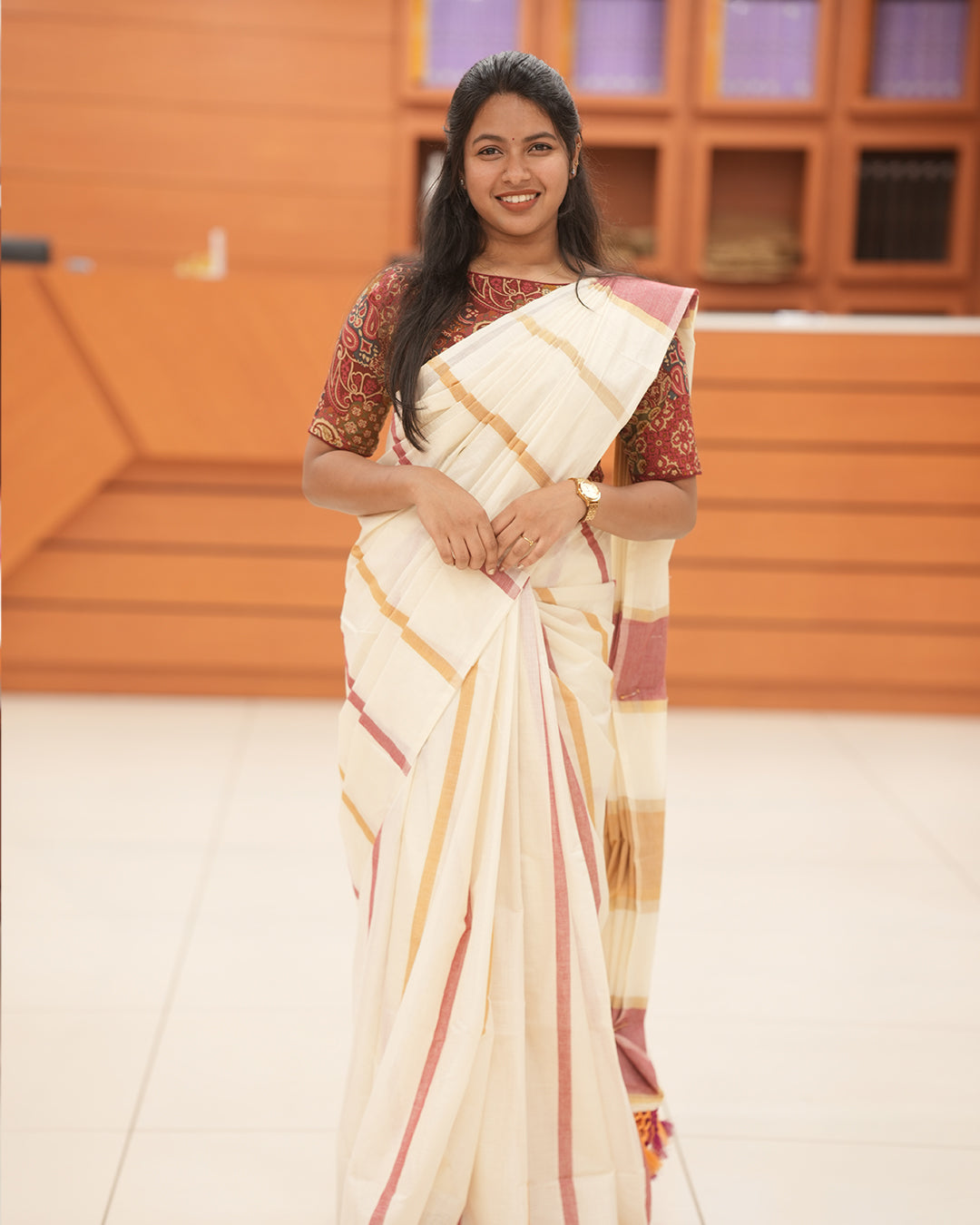 Womens Kerala Setsaree -A301