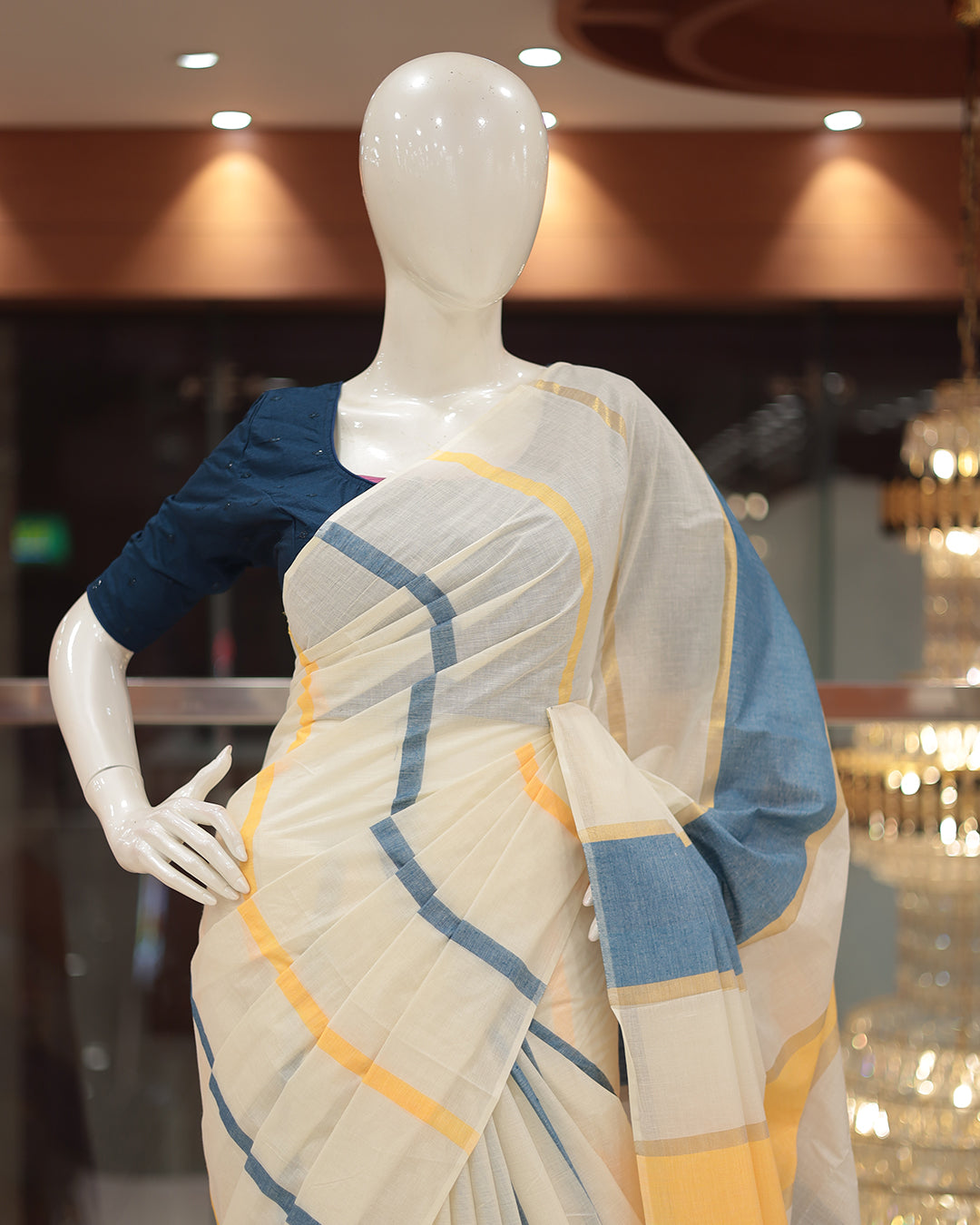 Womens Kerala Set Saree -G366