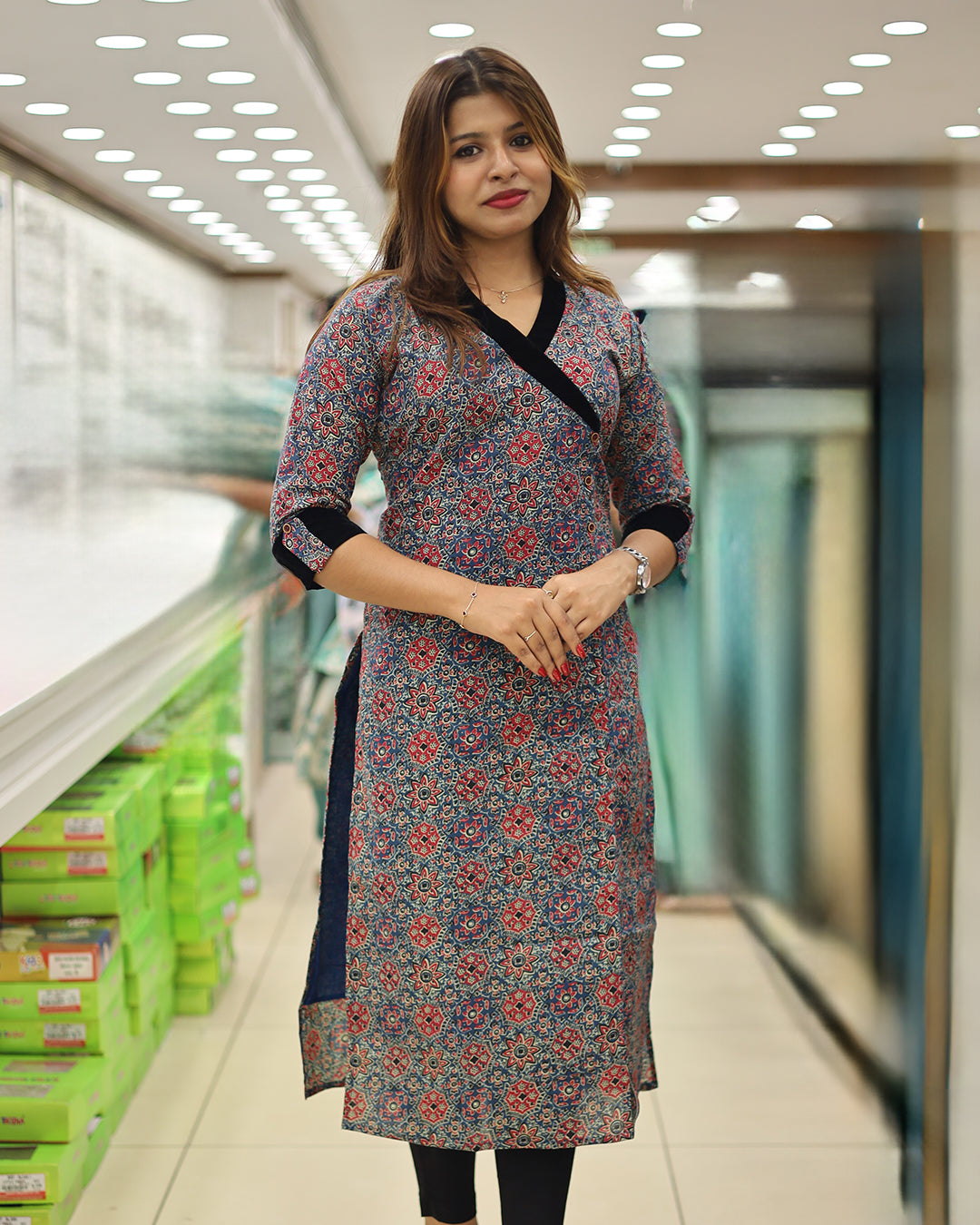 Women's Wrap Style Kurthi -G379