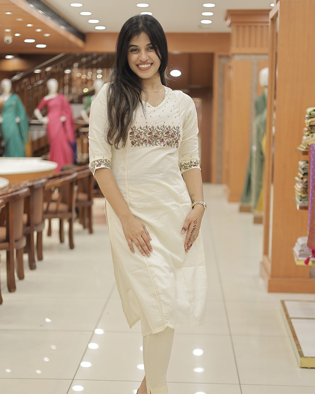 Women's Embroidery Kurthi -G370