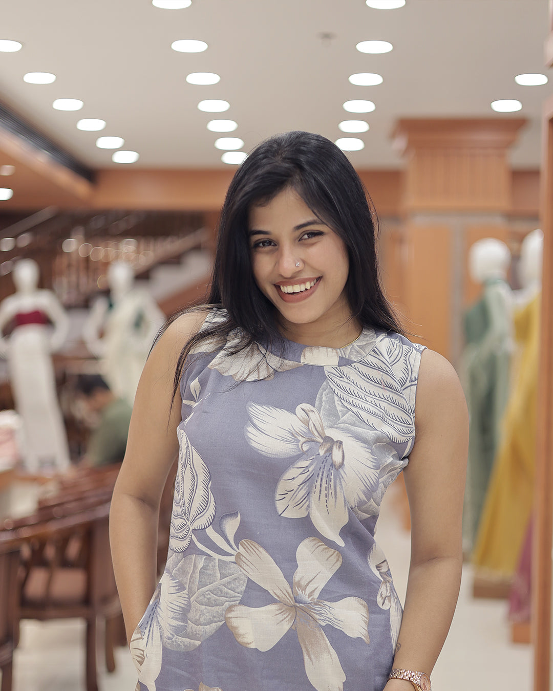 Sleeveless Floral Print Coordset for Women -