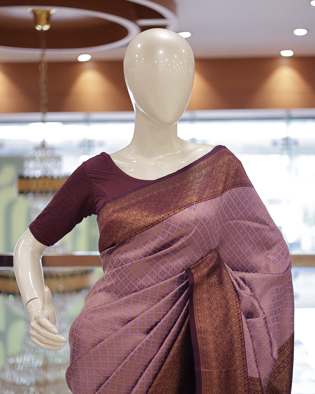 Womens Semi SIlks Brocade Saree -G355