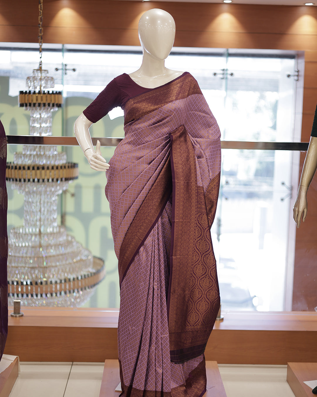 Womens Semi SIlks Brocade Saree -G355