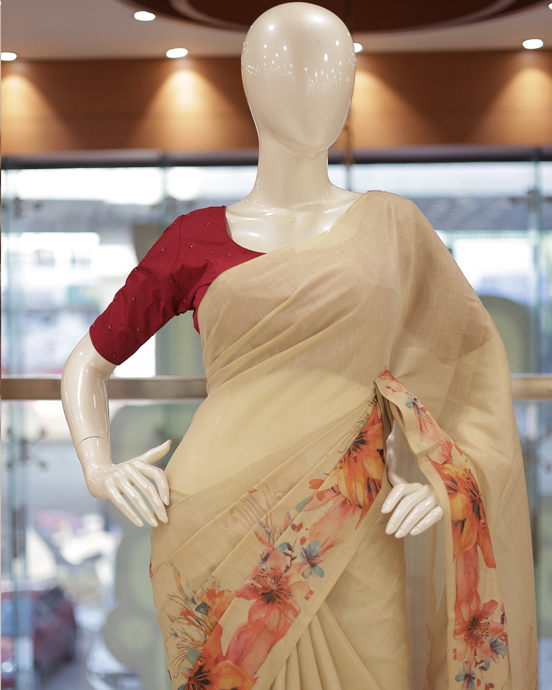 Womens Kerala Tissue Set Saree - G356