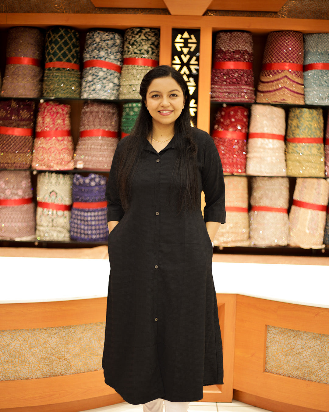 Women's A-line Kurthi- 1244