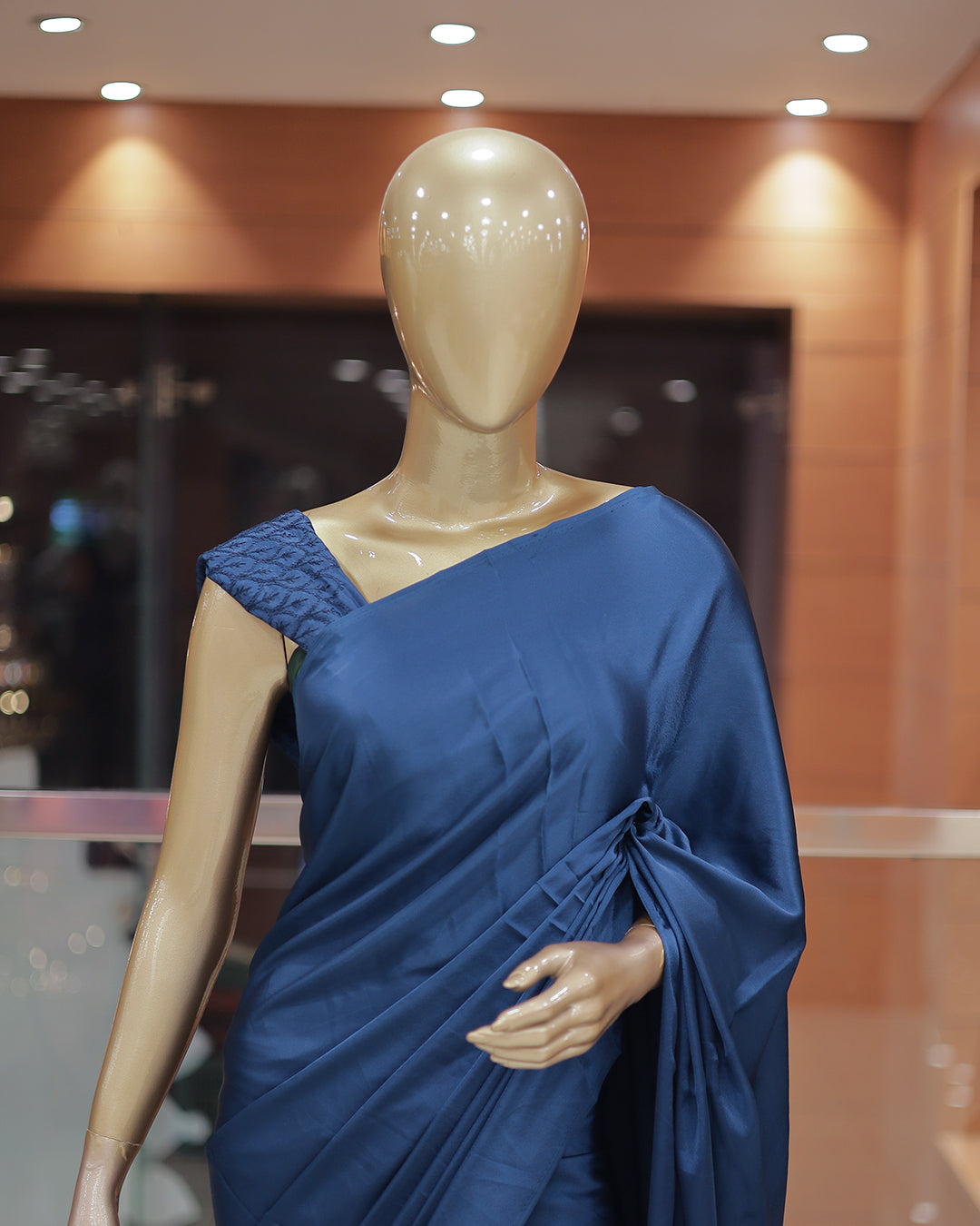 Diwali Special Plain Saree with Tone to tone Embroidery Blouse -D15