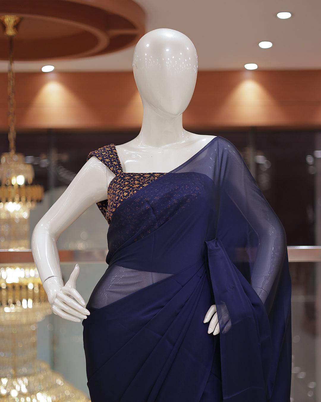 Diwali Special Blackberry Silk Plain Saree with Tone to tone Embroidery Blouse -D18