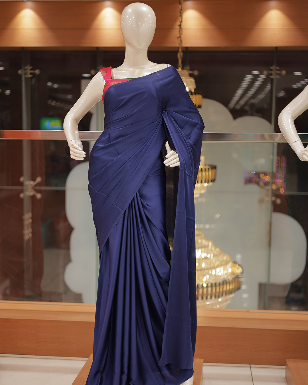 Diwali Special Blackberry Silk Plain Saree with Tone to tone Embroidery Blouse -D20(D)