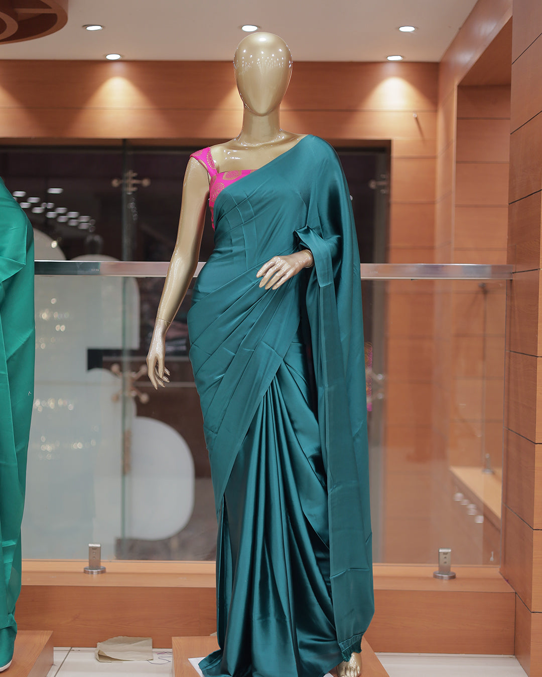 Diwali Special Blackberry Silk Plain Saree with Tone to tone Embroidery Blouse -D20(D)
