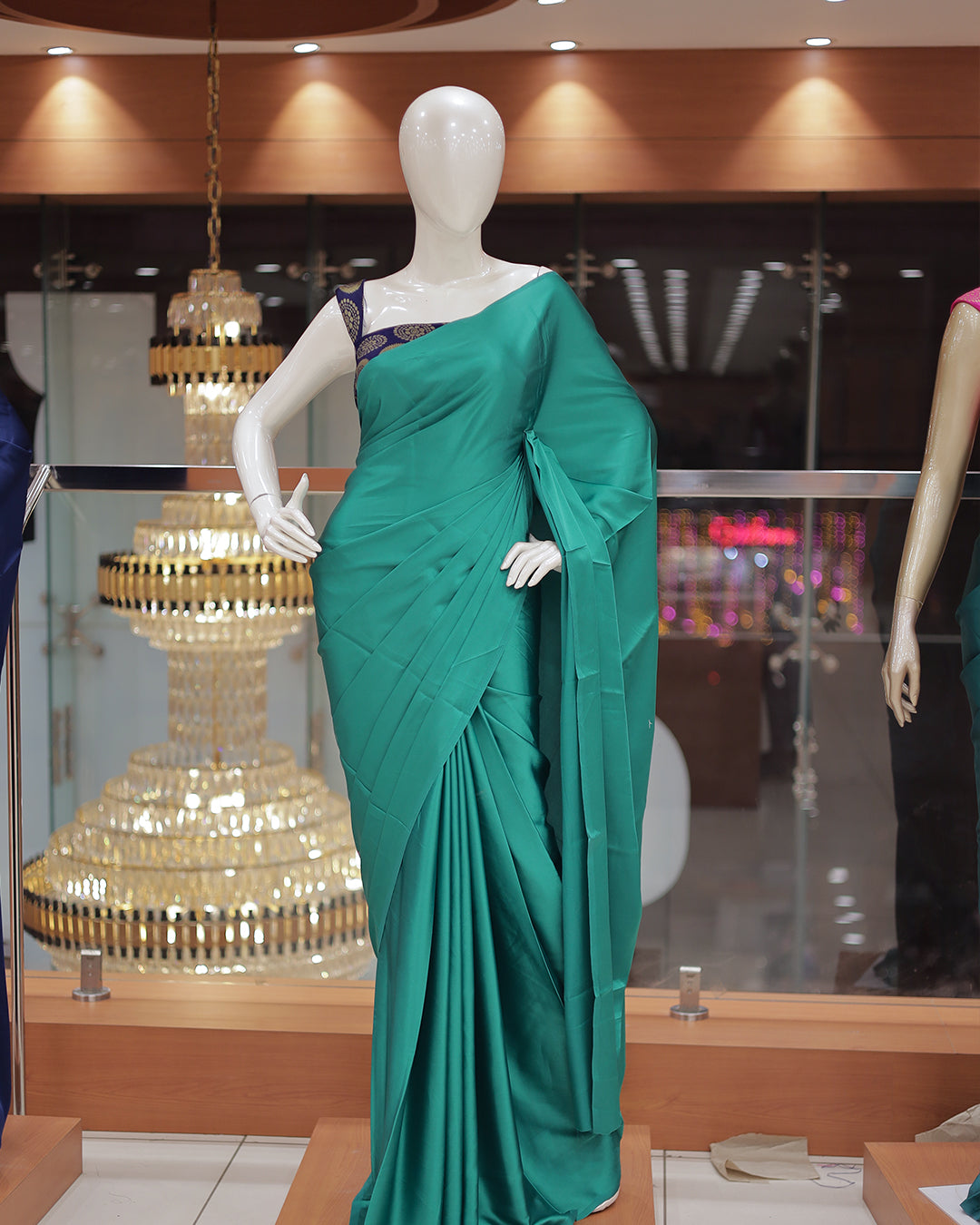 Diwali Special Blackberry Silk Plain Saree with Tone to tone Embroidery Blouse -D20(D)