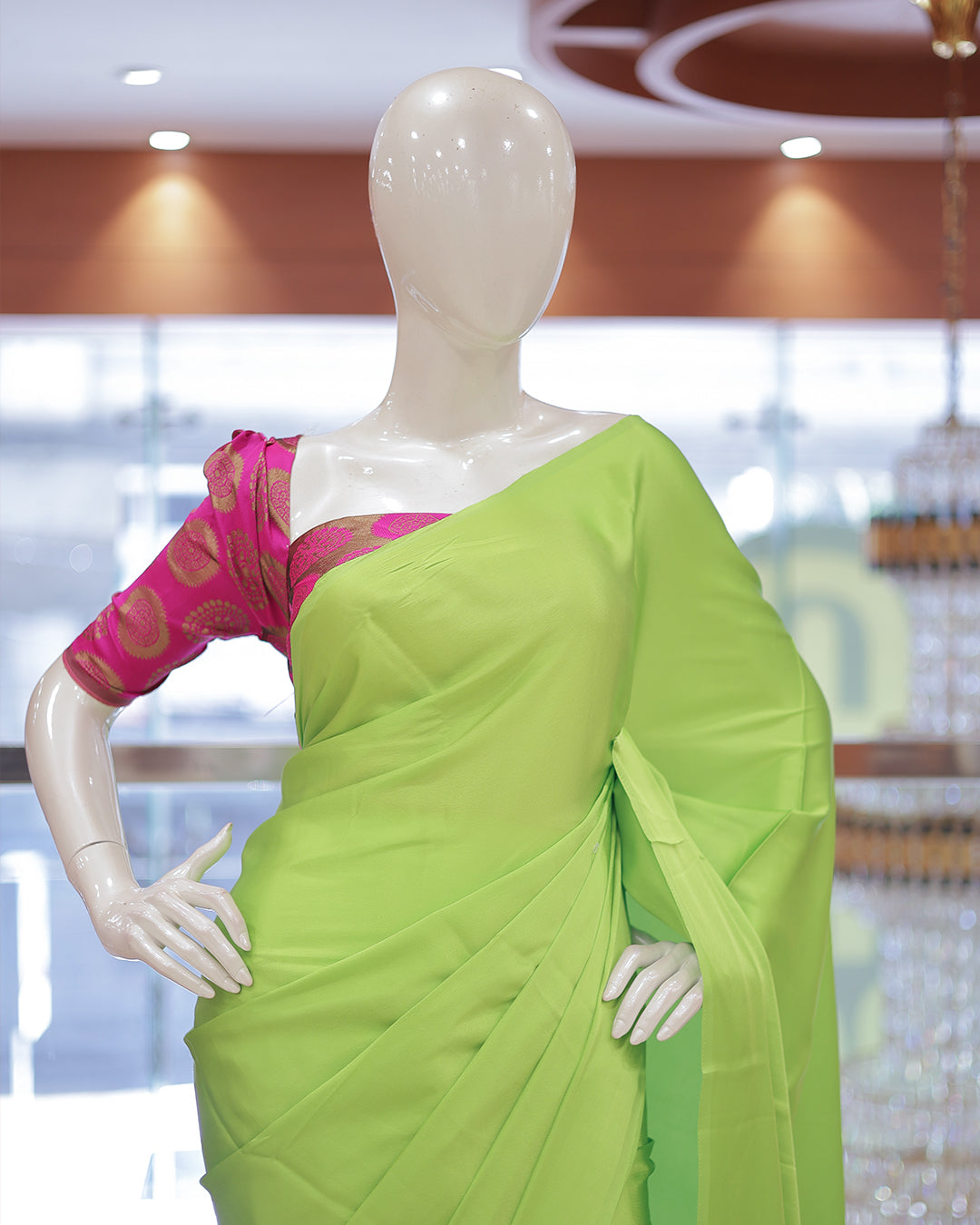 Diwali Special Blackberry Silk Plain Saree with Tone to tone Embroidery Blouse -D20(D)