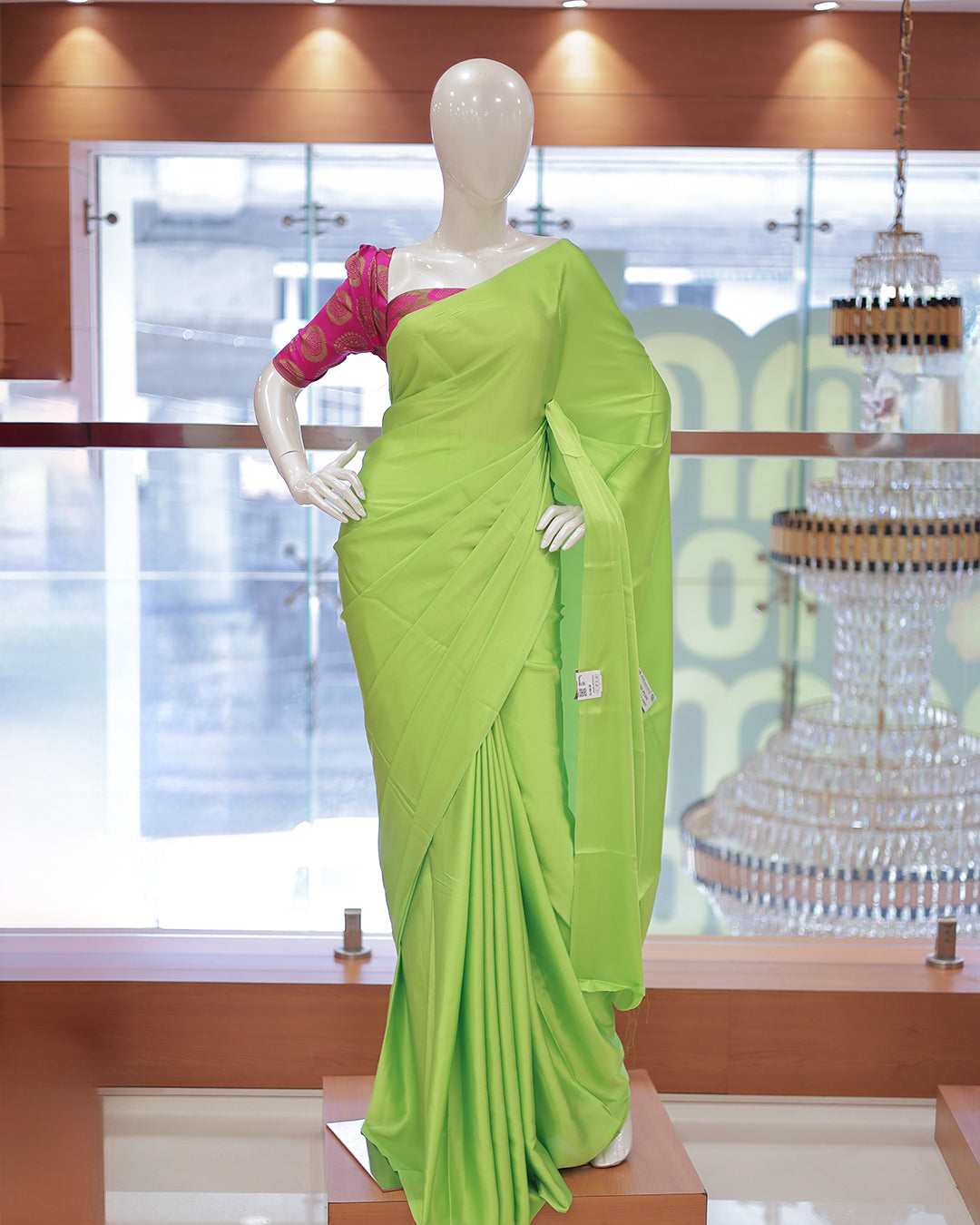 Diwali Special Blackberry Silk Plain Saree with Tone to tone Embroidery Blouse -D20(D)