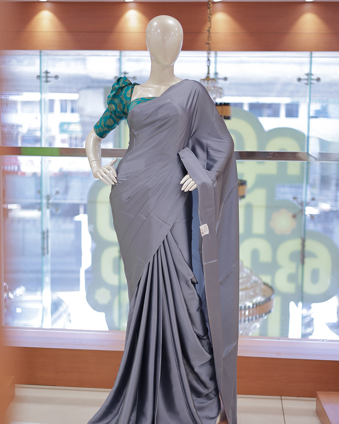 Diwali Special Blackberry Silk Plain Saree with Tone to tone Embroidery Blouse -D20(D)