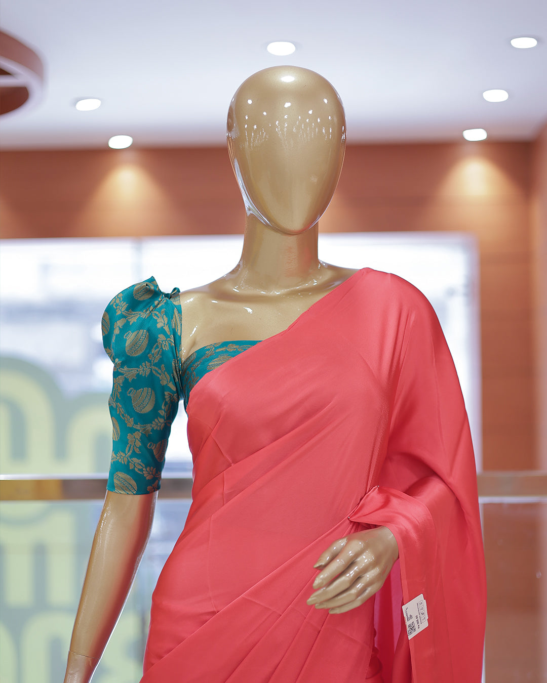 Diwali Special Blackberry Silk Plain Saree with Tone to tone Embroidery Blouse -D20(D)