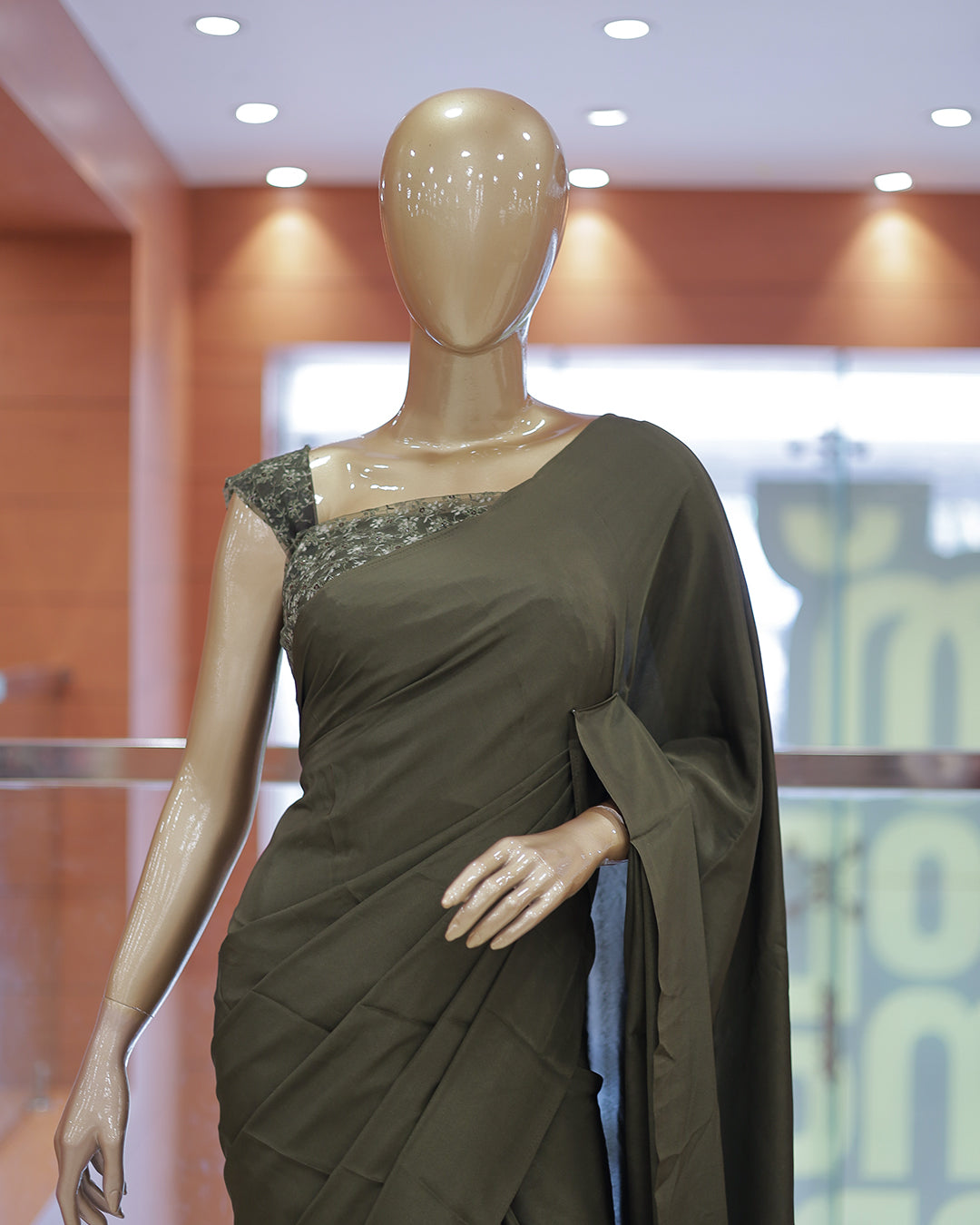 Diwali Special Blackberry Silk Plain Saree with Tone to tone Embroidery Blouse -D21