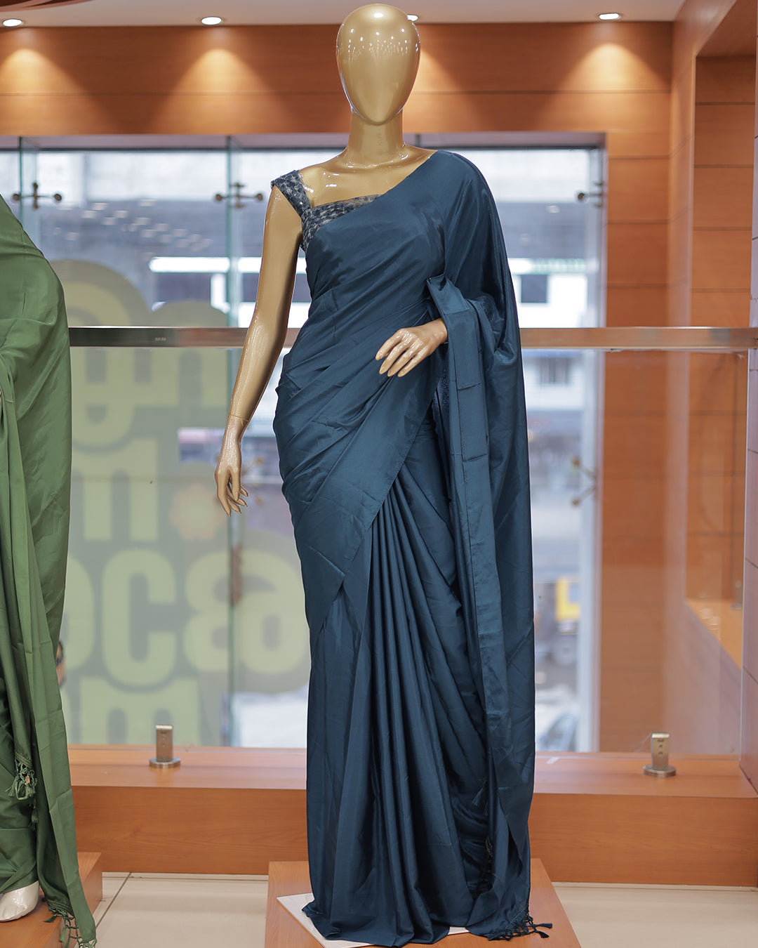 Diwali Special Blackberry Silk Plain Saree with Tone to tone Embroidery Blouse -D21