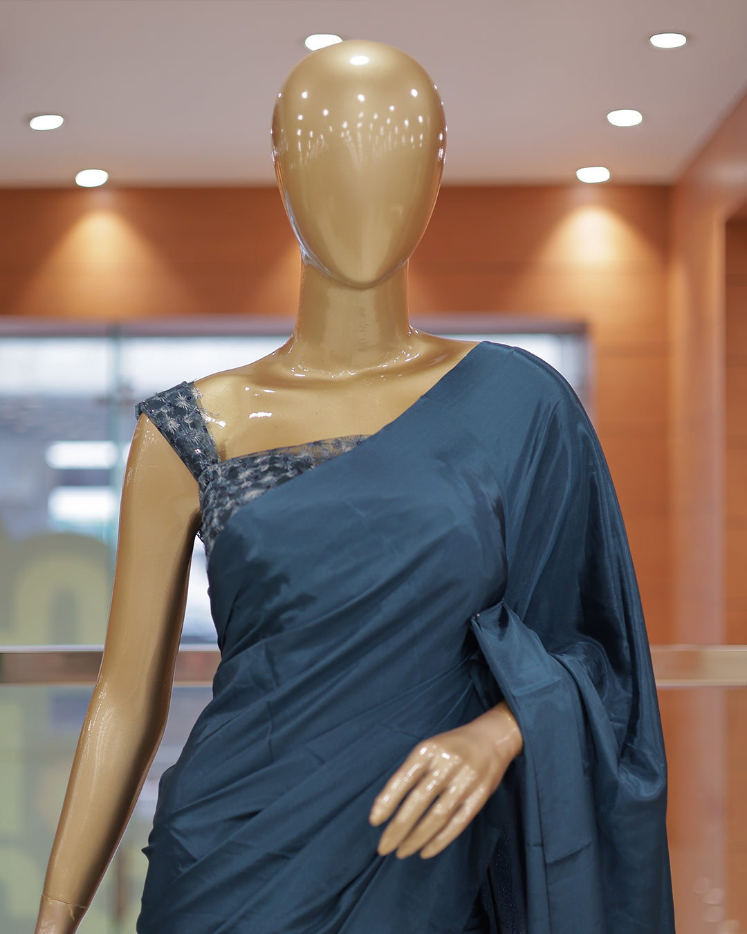 Diwali Special Blackberry Silk Plain Saree with Tone to tone Embroidery Blouse -D21