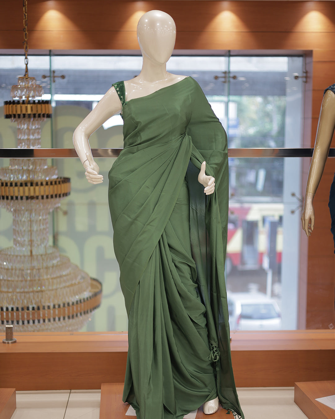 Diwali Special Blackberry Silk Plain Saree with Tone to tone Embroidery Blouse -D21