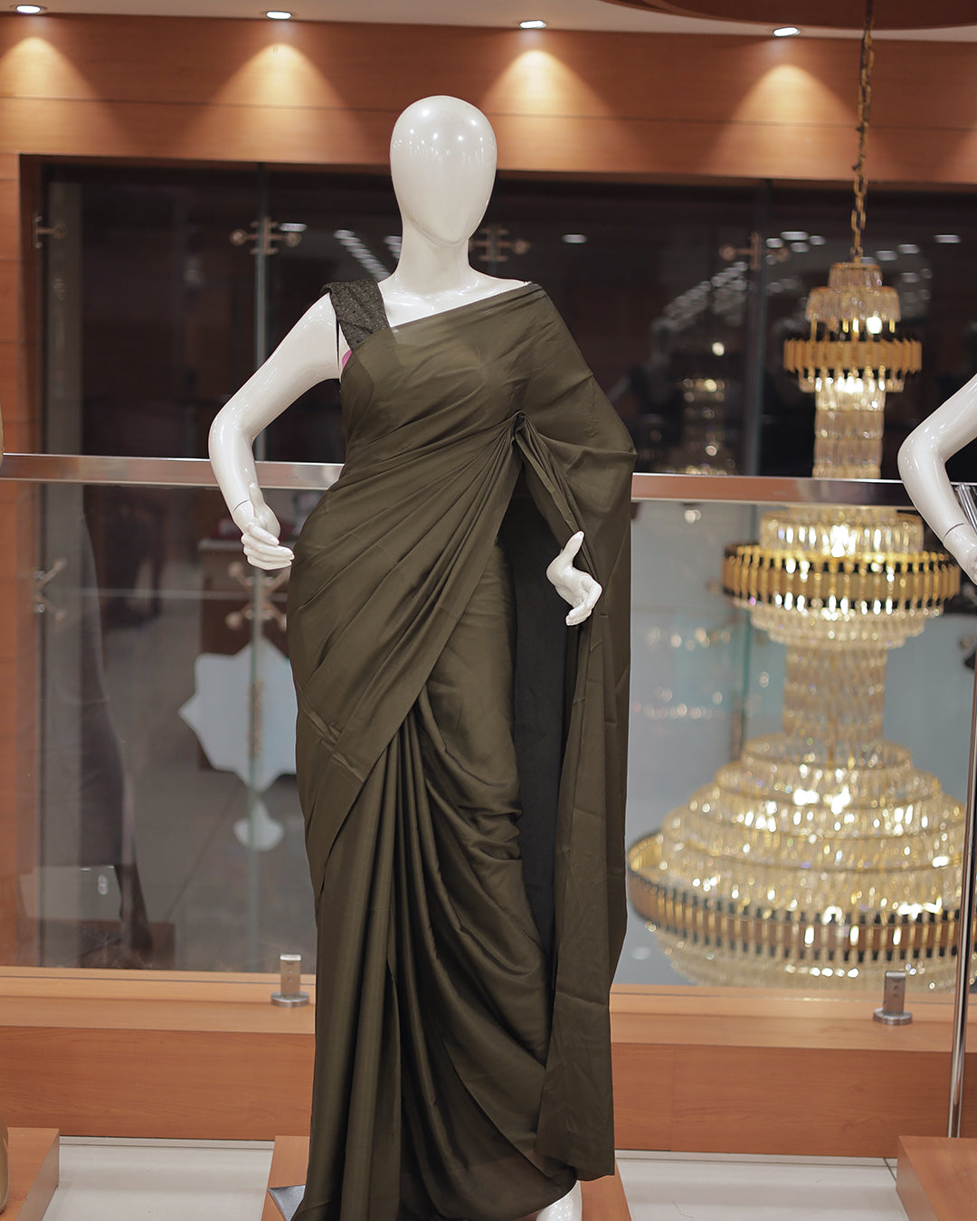 Diwali Special Blackberry Silk Plain Saree with Tone to tone Embroidery Blouse -D23