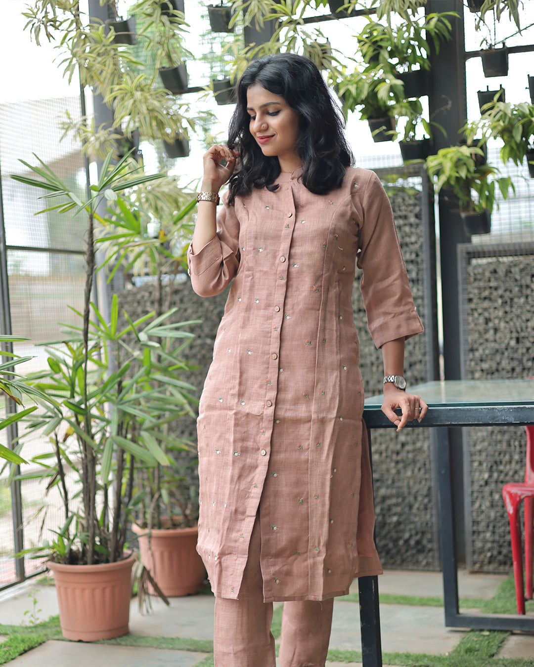 Linen Co-ord Set-G221