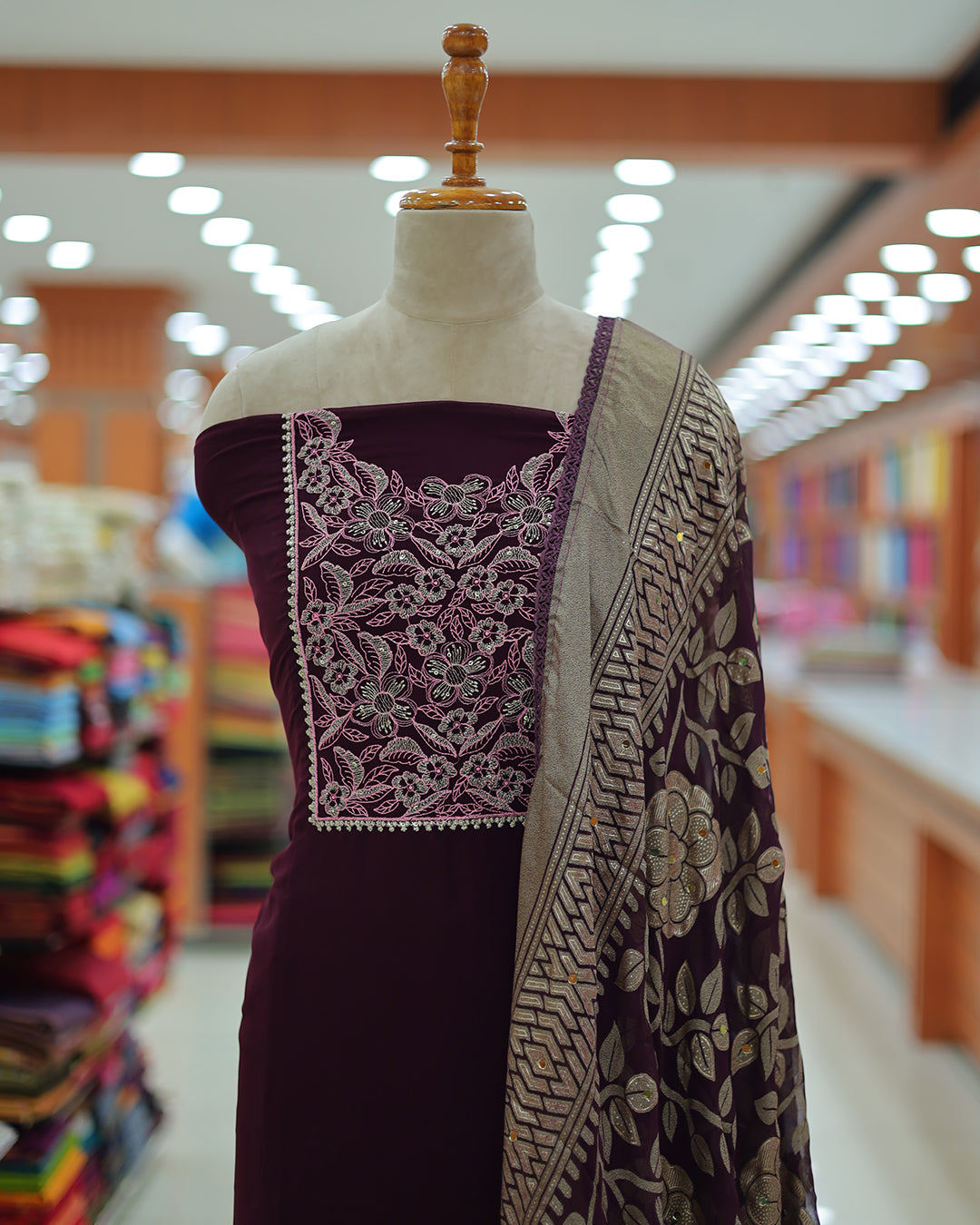 Women's Unstitched Salwar Suit - G223