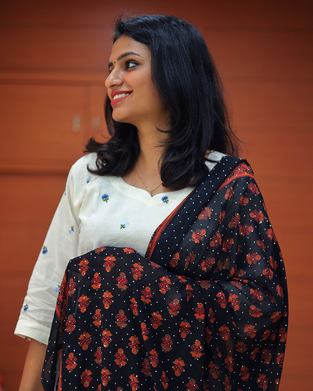 Women's Ajrakh Dupatta G224
