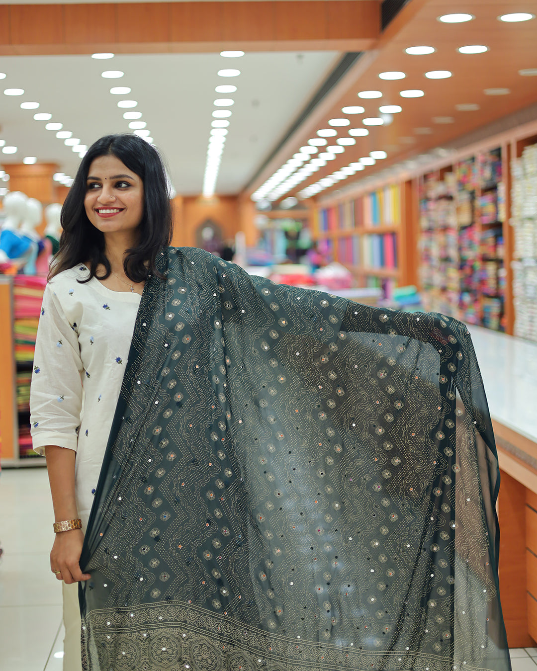 Women's Bandini print Dupatta G226
