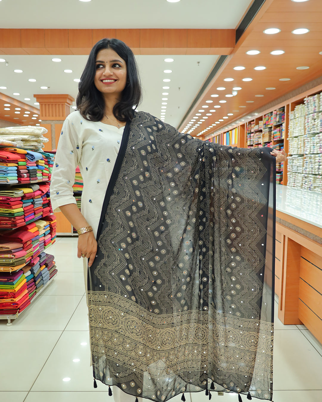 Women's Bandini print Dupatta G226