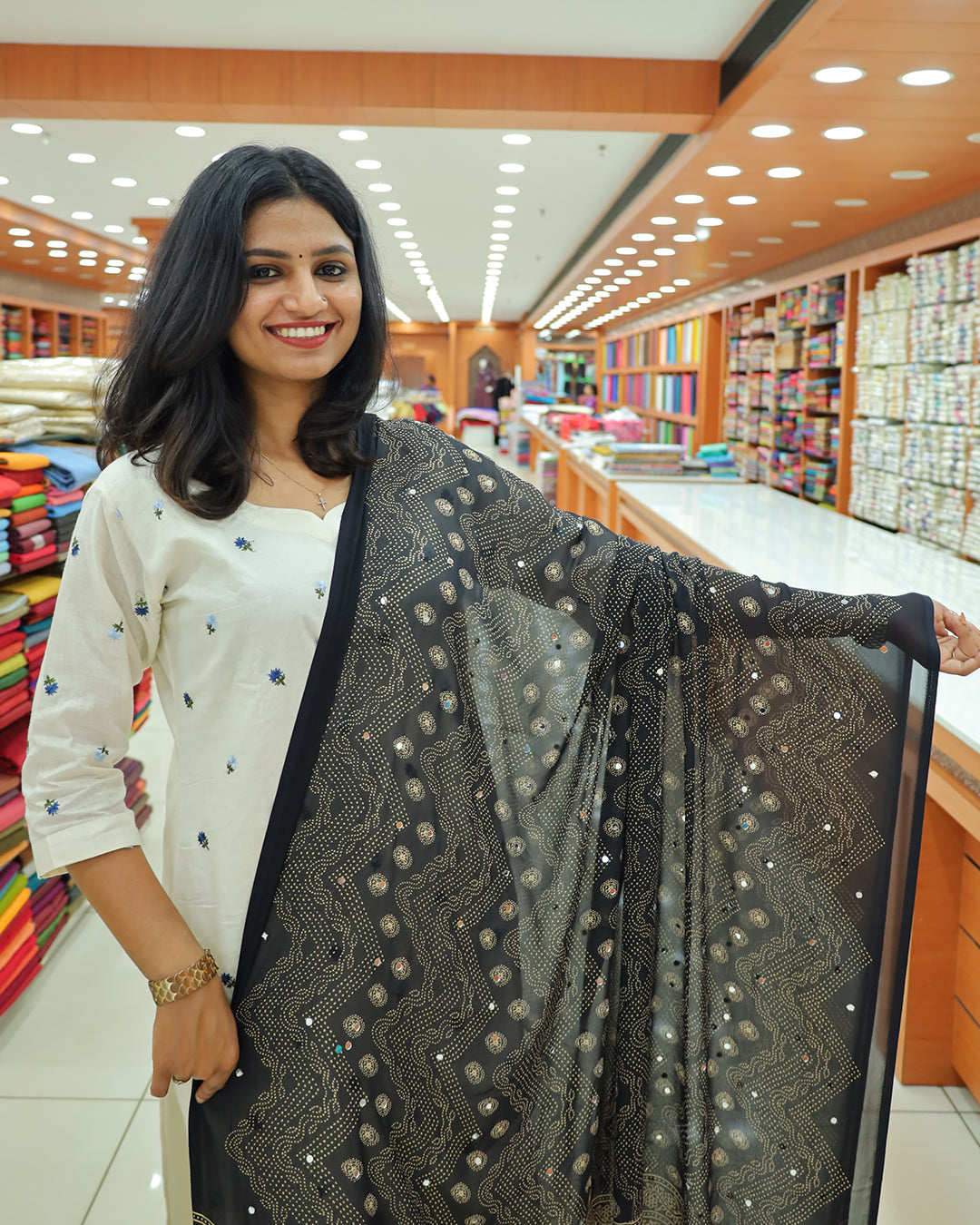 Women's Bandini print Dupatta G226
