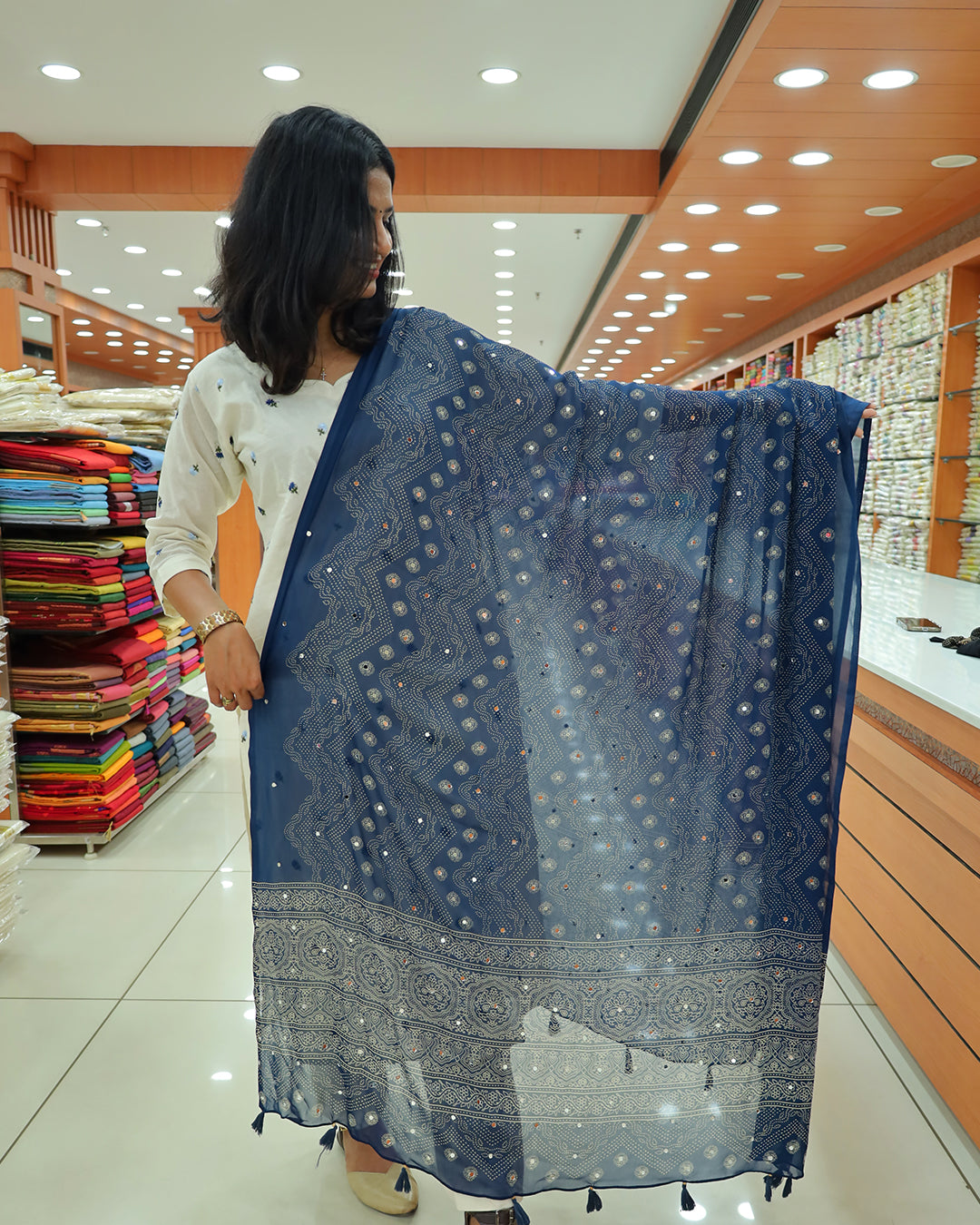 Women's Bandini print Dupatta G226