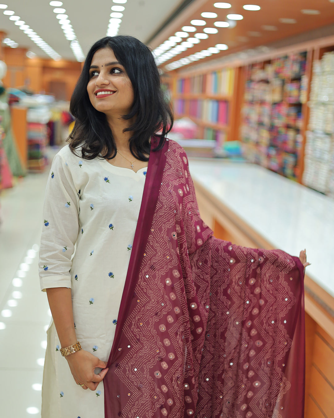Women's Bandini print Dupatta G226