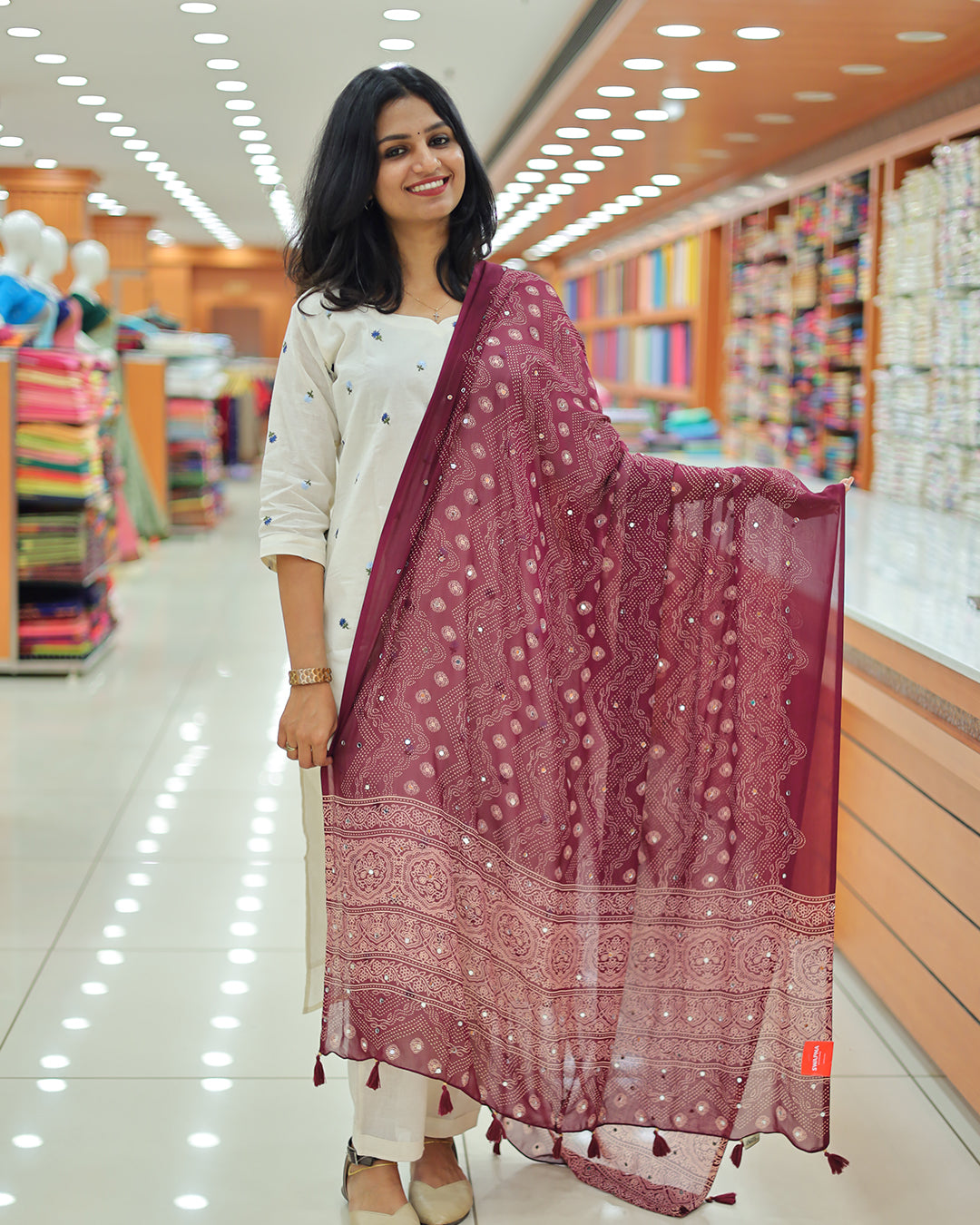 Women's Bandini print Dupatta G226