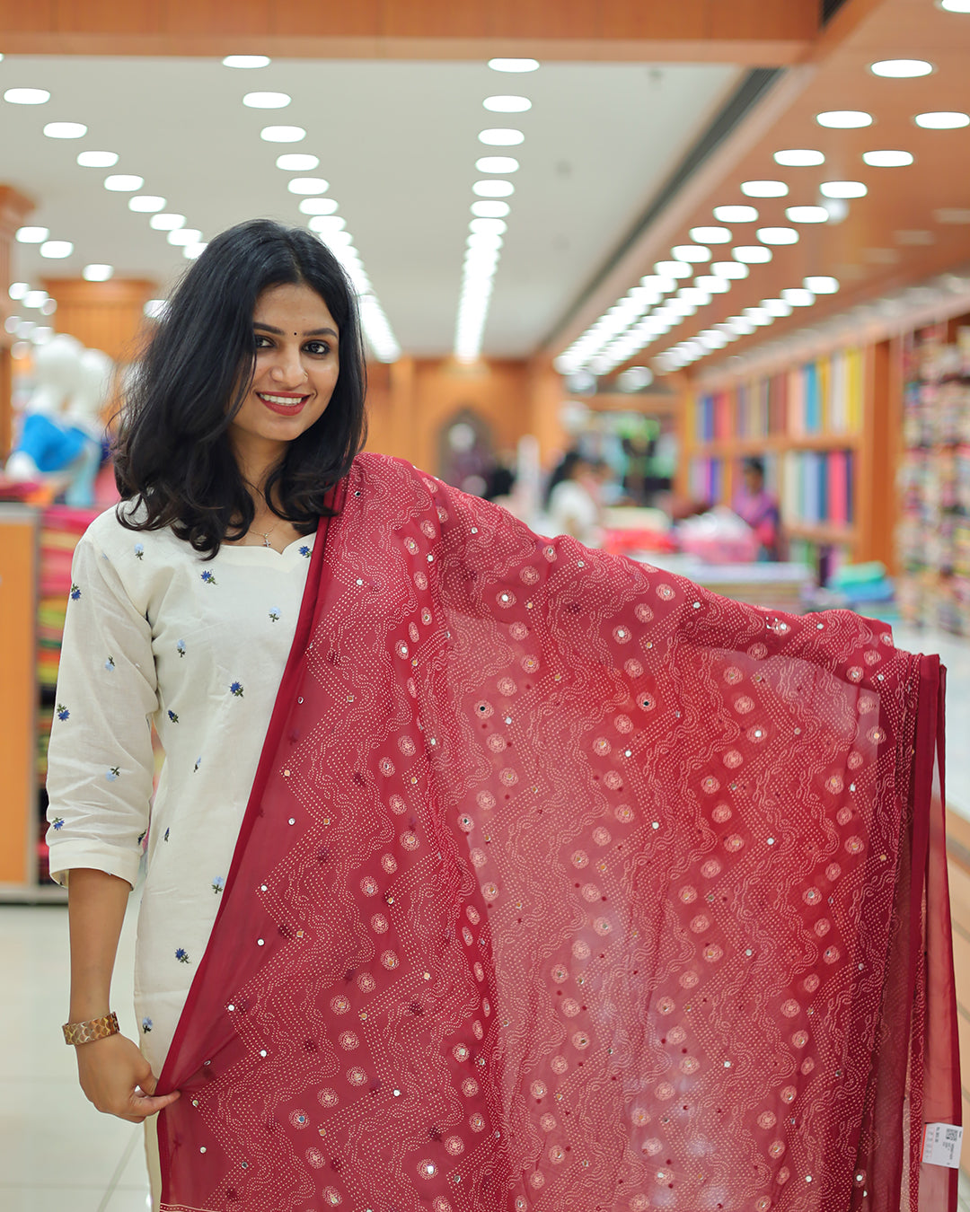 Women's Bandini print Dupatta G226