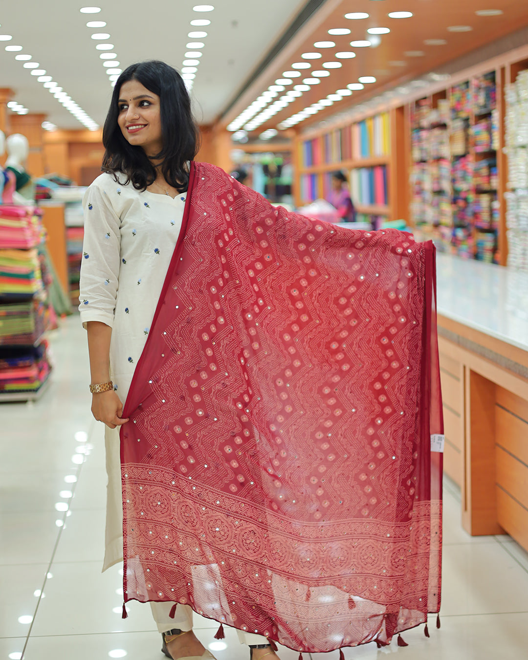 Women's Bandini print Dupatta G226