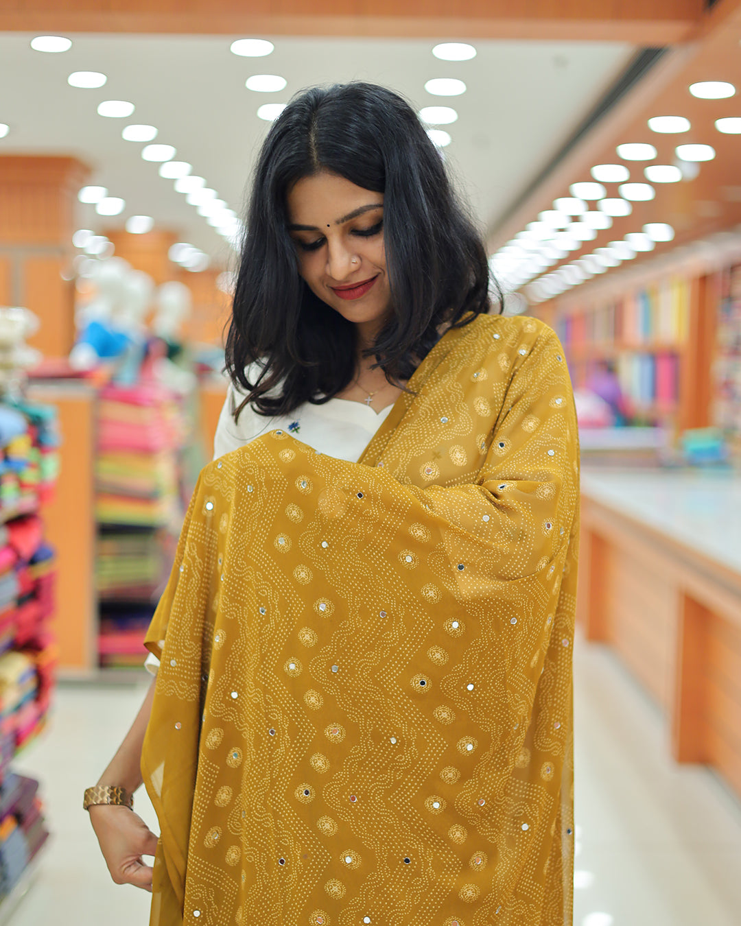 Women's Bandini print Dupatta G226